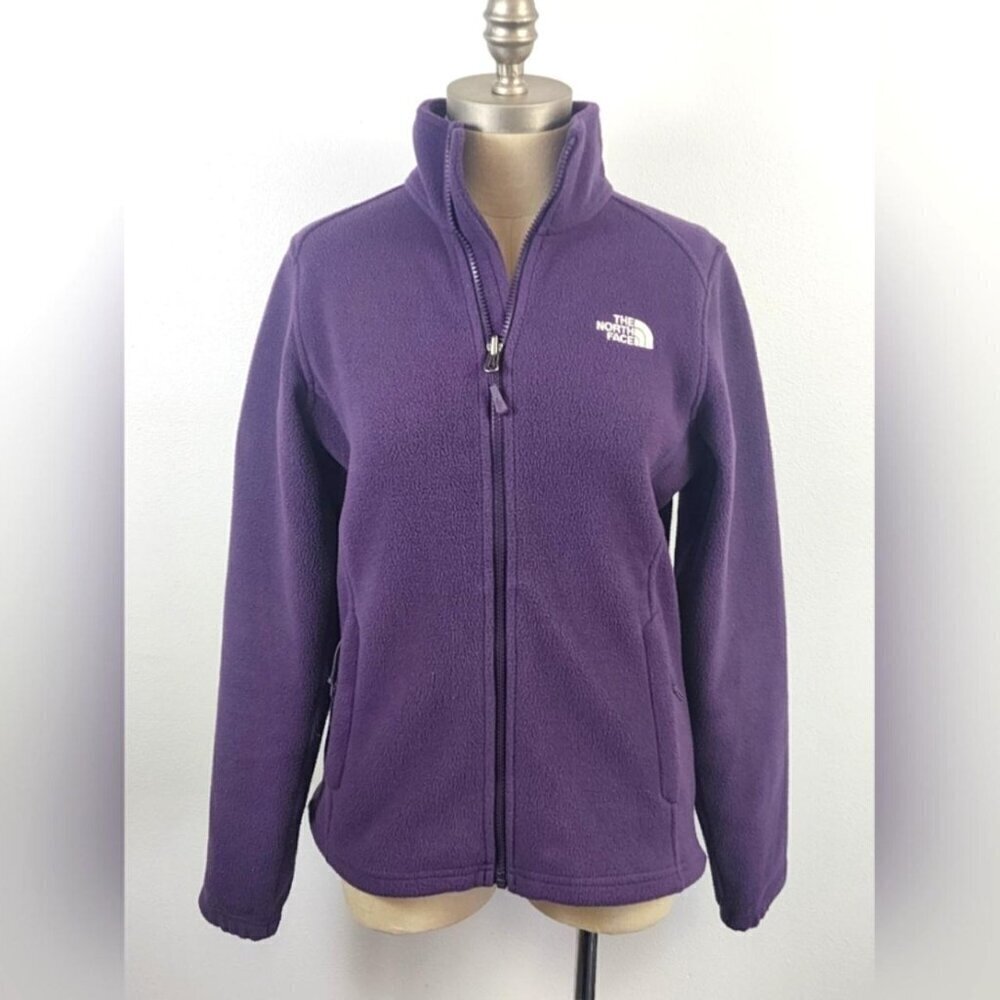 The North Face Purple Zip Fleece Jacket, size Small